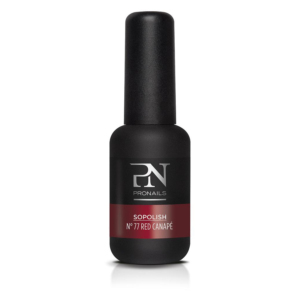 Esmalte uñas semipermanente 77 Red Canapé 8ml